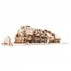 Конструктор Ugears Локомотив с тендером V-Экспресс (70058)