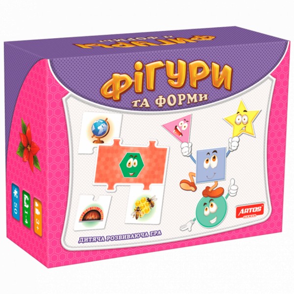 Детская настольная игра "Фигуры и формы" 0581 от 3 лет