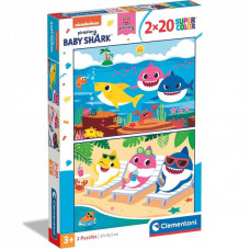 Пазл Clementoni Baby Shark, 2 шт по 20 элементов (24777)