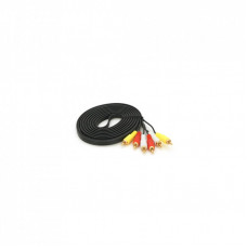 Кабель мультимедийный 3xRCA M to 3xRCA M 5.0m black Voltronic (YT-3хRCA(M)/3хRCA(M)-5.0G)