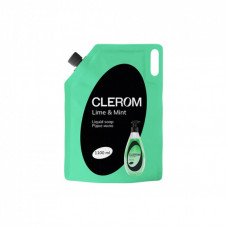 Жидкое мыло Clerom Lime and mint Дой-пак 1100 мл (4820287020241)
