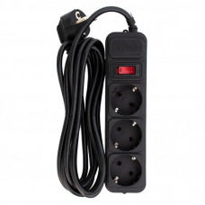 Сетевой фильтр питания Patron EXT-PN-SP-1033, 3m Black (EXT-PN-SP-1033)