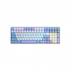 Клавиатура Aula S100pro RGB KRGD Red Switch Wireless/Bluetooth/Type-C UA White/Blue (6948391205762)