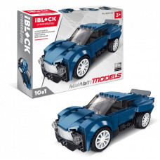 Конструктор iBlock Мульти models Машинка темно-синяя (PL-920-31)