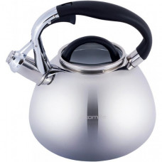 Чайник Kamille Whistling Kettle 2.8л з нержавіючої сталі зі свистком і скляною кришкою (114607)