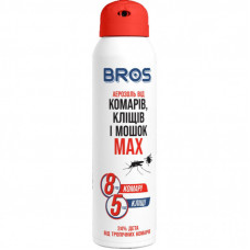 Аэрозоль от насекомых Bros MAX от комаров и клещей 90 мл (5904517065185/5904517324572)