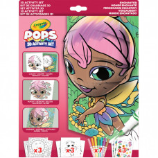 Набор для творчества Crayola POPS 3D Волшебный мир с 7 фломастерами (04-2801)