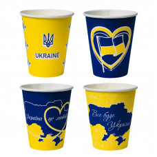 Стаканы одноразовые Україна PATRIOT бумажные 250 мл 50 шт (CUP250PAT)