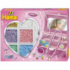 Набор для творчества Hama Термомозаика Модные украшения Цветы с шкатулкой (HM-3707)