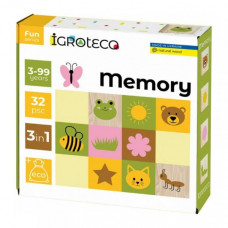Детская настольная игра "Мемори 3 в 1" 900644, 32 элемента