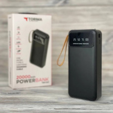 Внешний аккумулятор Power bank TORIMA TRM-1021 20000 Mah батарея зарядка Черный (134027)