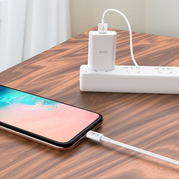 Кабель для зарядки USB на Micro-USB HOCO X64 Lightweight Белый (51027) Кабель для зарядки USB на Micro-USB HOCO X64 Lightweight Белый (51027)