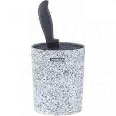 Підставка-колода Ofenbach Snow Marble для кухонних ножів 16х7х22.5см, овальна (109427)
