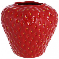 Ваза керамічна Strawberry Ø18х17см, червона (133727)