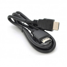 Кабель мультимедийный HDMI M to HDMI M 1.0m V1.4 black Merlion (YT-HDMI(M)/(M)HSP-1m)