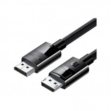 Кабель мультимедийный DisplayPort M to DisplayPort M 5.0m V1.4 braided DP114 black Ugreen (80394)