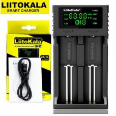 Зарядное устройство LiitoKala Lii-S2 для 2x аккумуляторов 18650, 26650, 21700, АА, ААА Li-Ion, LiFePO4, NiMH (38827)