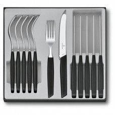 Набор столовых приборов Victorinox Swiss Modern Table Set 12 шт Tomato Black (6.9093.11W.12)