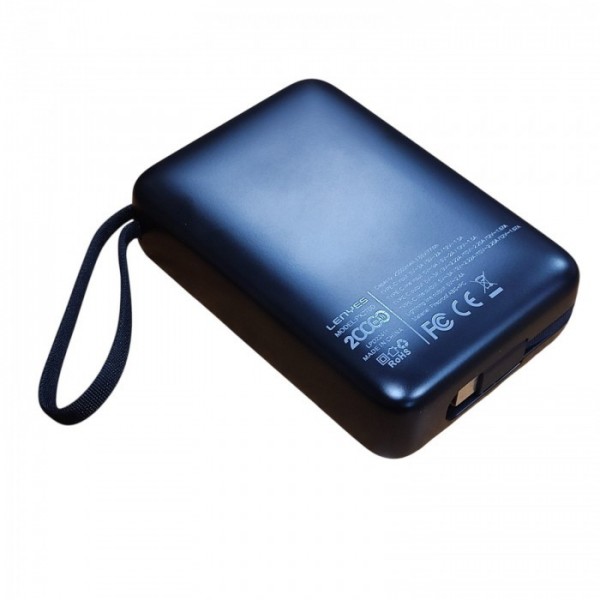 Внешний аккумулятор Power bank LENYES PX270D 20000 mAh, PD22,5W + быстрая зарядка батарея зарядка Черный (134037) Внешний аккумулятор Power bank LENYES PX270D 20000 mAh, PD22,5W + быстрая зарядка батарея зарядка Черный (134037)