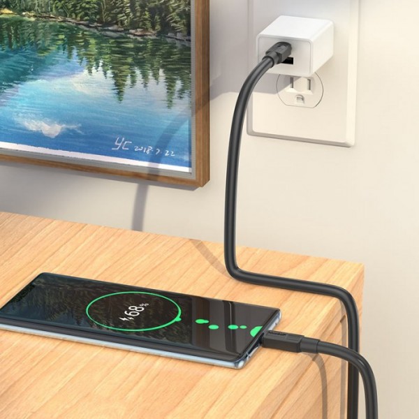 Кабель HOCO X84 Solid Type-C to Type-C 1м charging, ток до 3A для смартфонов 60W Чёрный (51037) Кабель HOCO X84 Solid Type-C to Type-C 1м charging, ток до 3A для смартфонов 60W Чёрный (51037)
