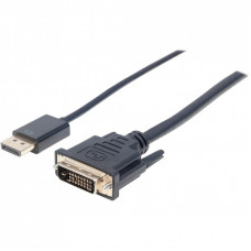 Кабель мультимедийный DisplayPort M to DVI-D 25 M 3.0m Manhattan Intracom (152136)