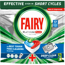 Таблетки для посудомоечных машин Fairy Platinum Plus All in One Fresh Herbal Breeze 17 шт. (8006540728772)