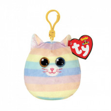 Мягкая игрушка Ty брелок Squish-A-Boos Кошка Heather 12 см (39561)