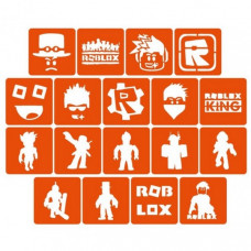Набор трафаретов для био-тату «Roblox» Roblox_5x5_18_1