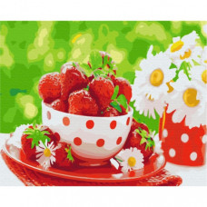 Картина по номерам "Клубничный перекус" Brushme BS31952 40х50 см