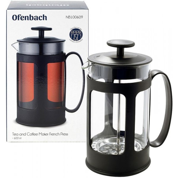 Френч-прес Ofenbach Morgen 600мл з пластиковою ручкою (110537) Френч-прес Ofenbach Morgen 600мл з пластиковою ручкою (110537)
