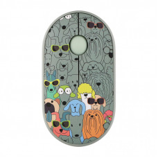 Мышка 2E MF300 PETSDOGS Silent Wireless/Bluetooth Green (2E-MF300WPETSGN)