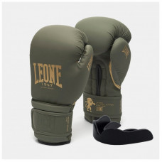 Боксерские перчатки Leone GN059G Military Edition Green 16 унцій (GN059G_Green_16oz)