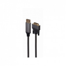 Кабель мультимедийный DisplayPort to DVI 1.8m 24 +1, 4K 30Hz Cablexpert (CC-DPM-DVIM-4K-6)