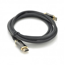 Кабель мультимедийный HDMI M to HDMI M 1.0m V2.0 4K black VEGGIEG (YT-HDMI(M)/(M)HX-1/19700)