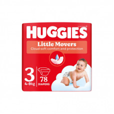 Подгузники Huggies Little Movers 3 (5-9 кг) Mega 78 шт (5029053548760)