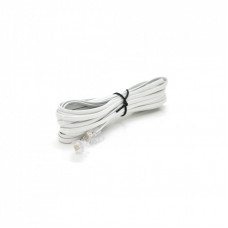 Патч-корд телефонный 10м RJ11 (6P4C) Voltronic (PC-10,0W)