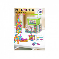 Конструктор A-Toys Magnetic Sticks 36 деталей в чемодане (158-21)