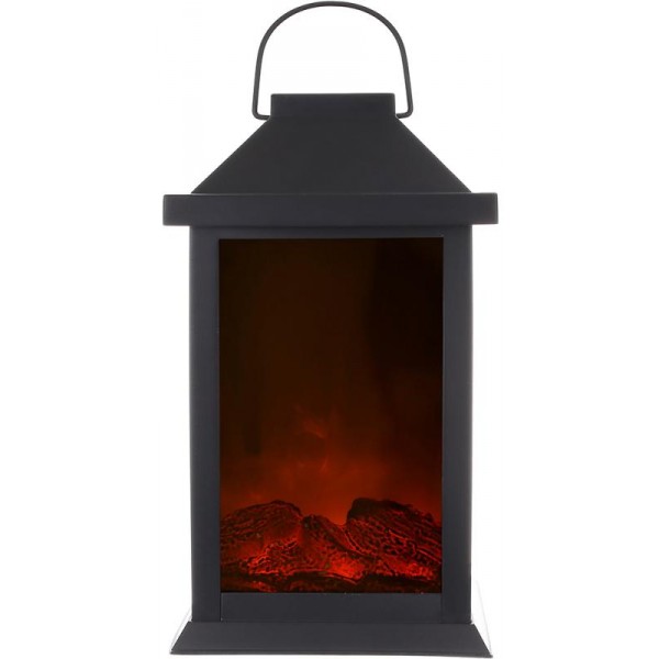 Камін декоративний "Black&Fire" з LED підсвічуванням, 14х15х31см (112947)