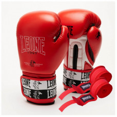 Боксерские перчатки Leone GN208 Iconic Red 12 унцій (GN208_Red_12oz)
