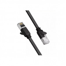 Патч-корд 0.5м, U/UTP Cat 6 Copper Ethernet Flat Cable NW101 Black Ugreen (50183)