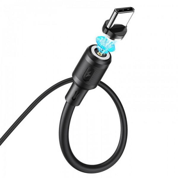 Кабель магнитный USB на Type-C USB HOCO X52 Sereno для зарядки Чёрный (136257)