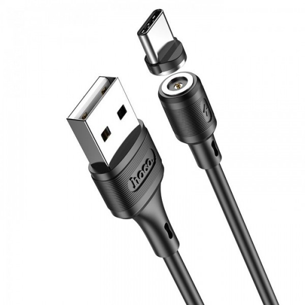 Кабель магнитный USB на Type-C USB HOCO X52 Sereno для зарядки Чёрный (136257) Кабель магнитный USB на Type-C USB HOCO X52 Sereno для зарядки Чёрный (136257)