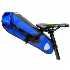 Сумка подседельная Bravvos "байкпакинг" 62x14x14 см A2-402 Black/Blue (BIB-039)