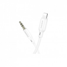 Кабель мультимедийный Lightning to 3.5mm M 1.0m BL18 white BOROFONE (6941991101052)