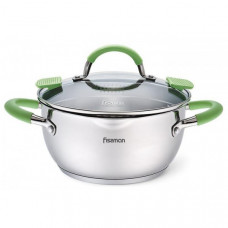 Каструля Fissman Charlotte 4.7л з кришкою-друшляком (55657)