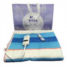 Электроодеяло двуспальное байковое BITEK BT-2109 150*180 см, 2 режима Синий (123957)