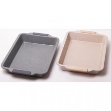 Форма для випічки Kamille Marble 40.5х27х6см з силіконовими ручками (38957)