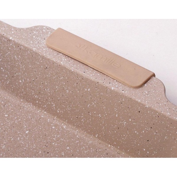 Форма для випічки Kamille Marble 40.5х27х6см з силіконовими ручками (38957) Форма для випічки Kamille Marble 40.5х27х6см з силіконовими ручками (38957)
