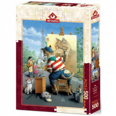 Пазл ART PUZZLE Художник Кот, 500 элементов (5087)