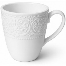 Кухлі порцелянові "Dentelle Blanche" 4 чашки 300мл (135067)